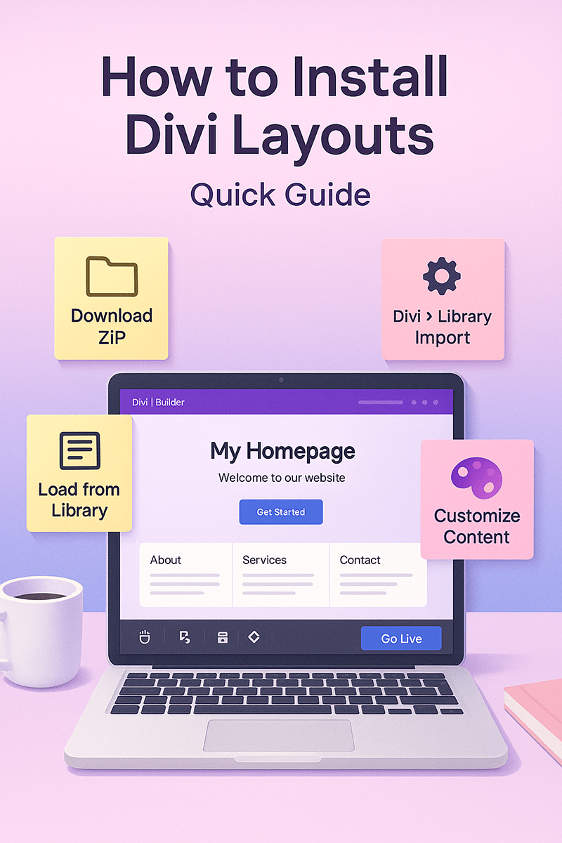 How to install Divi Layouts How to install divi layouts