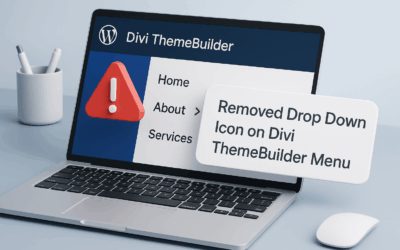 How to Fix the Removed Drop Down Icon on Divi ThemeBuilder Menu