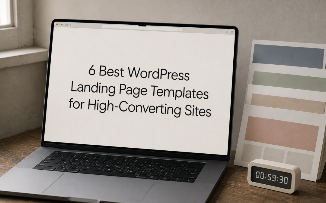 6 Best WordPress Landing Page Templates for High-Converting Sites