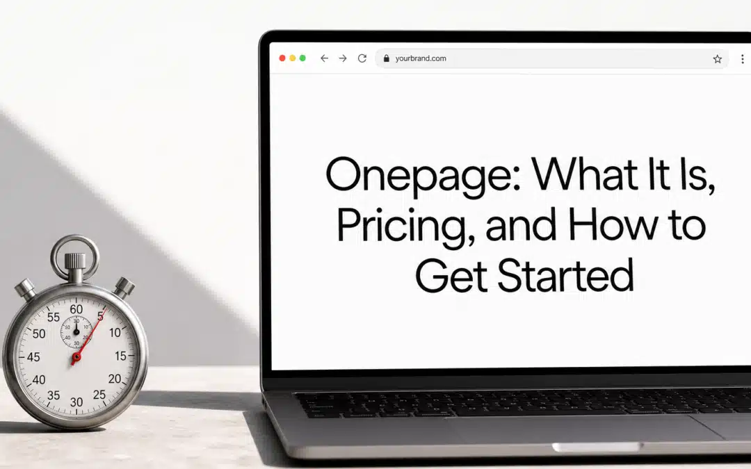 Onepage: What It Is, Pricing, and How to Get Started