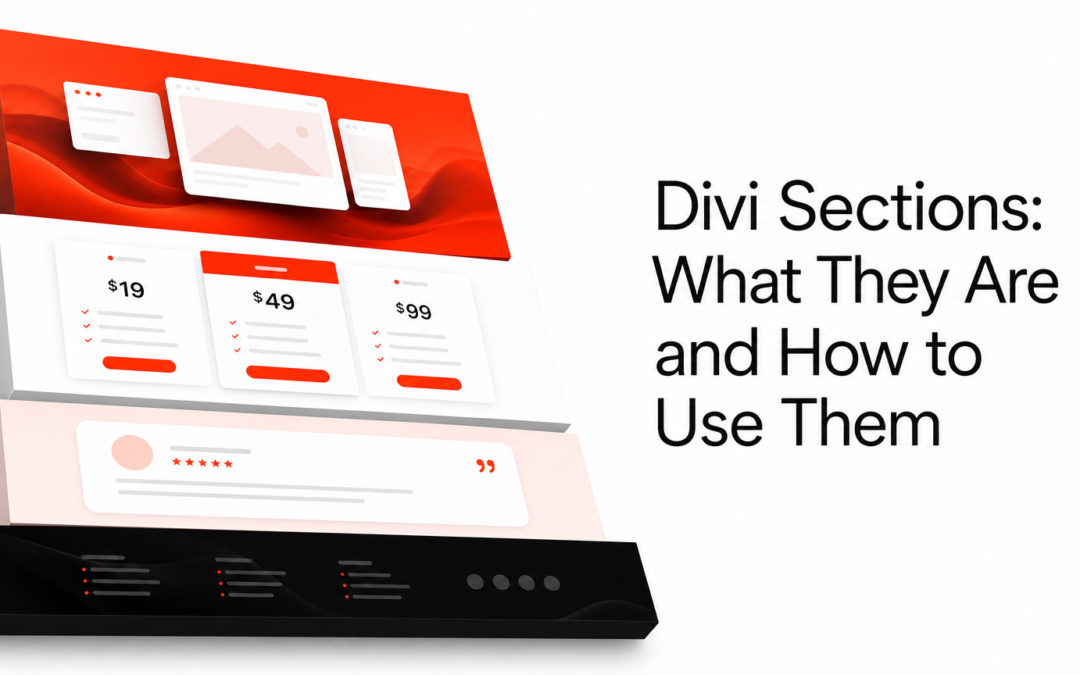 Divi Sections: What They Are and How to Use Them