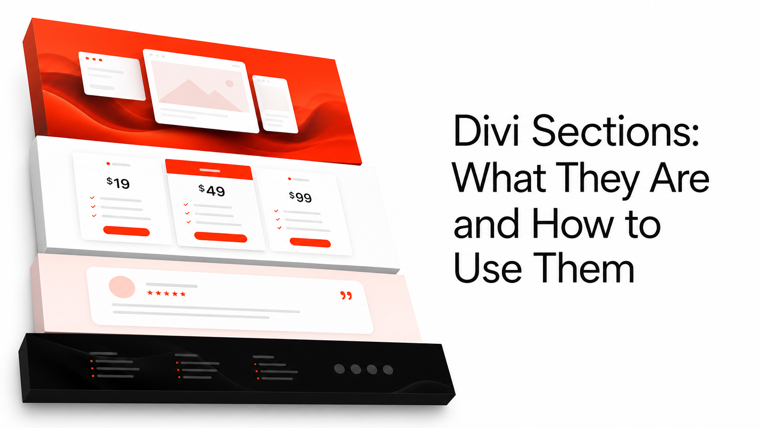 Divi Sections: What They Are and How to Use Them