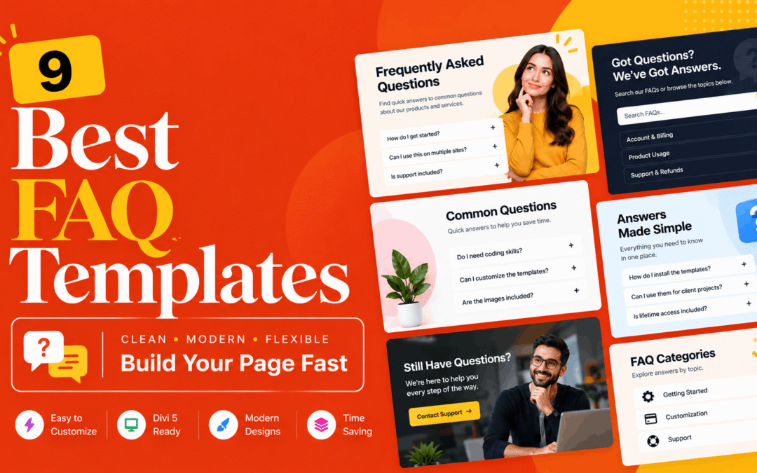 9 Best FAQ Templates to Build Your Page Fast