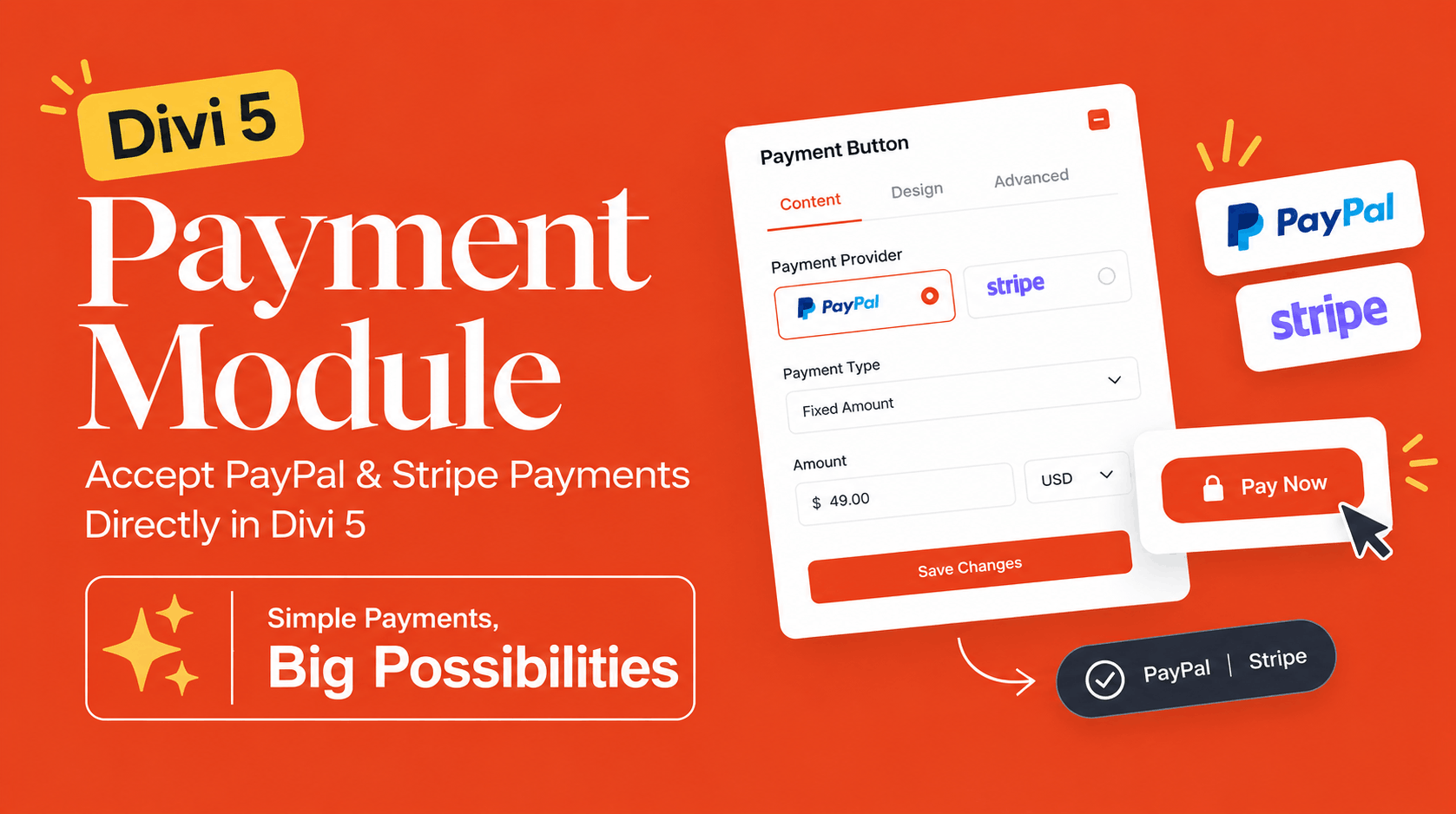Divi Payment Module
