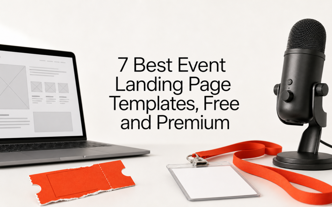 7 Best Event Landing Page Templates, Free and Premium